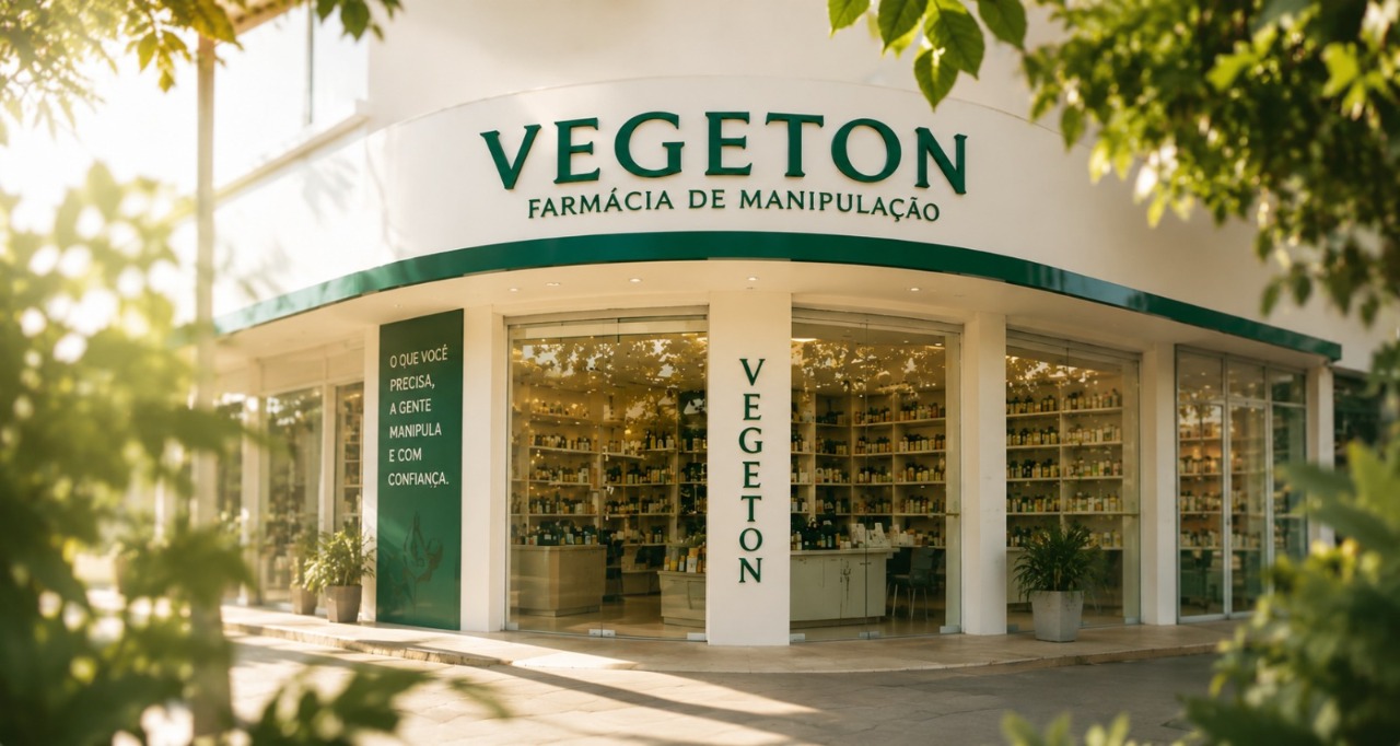 Fachada da Vegeton Farmácia de Manipulação em Goiânia